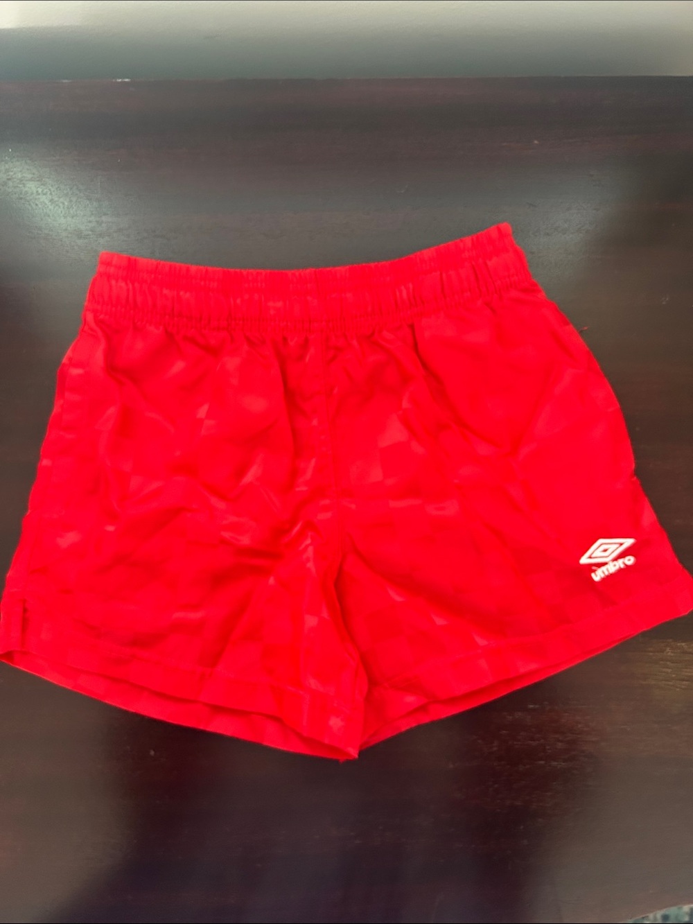 Umbro Red Sport Shorts with Logo